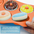 Miniatyrbillede 5 af 5: 2 stk. Silikon Donutforme, Non-stick Donut Bageplade til Kage, Kiks, Bagels, Muffins, Velegnet til Opvaskemaskine, Ovn, Mikrobølgeovn, Køleskab