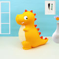 Pikkukuva 5 / 5: Muovipäinen särkymätön rahakukkaro, Dinosauruksen säästöpossu, loistava lahja syntymäpäiville, jouluun, vauvakutsuille (keltainen)