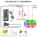 Miniatyrbillede 5 af 5: LED-Strips 30m (15mx2), Bluetooth Soveværelse LED, LED-Strips Styret af APP Fjernbetjening