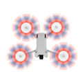 Miniatyrbillede 5 af 5: Drone tilbehør propel 4 par propelblade lav støj vinge ventilator reservedele støjreduktion demontering propelblade