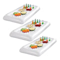 Miniatyrbillede 2 af 2: 2 stk PVC Oppustelige Fade Tallerkener Salat Buffet Is Køler Picnic Drikkebord Fest Camping Fade White 1pcs