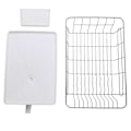 Miniatyrbild 3 av 3: Svampfilter Metallisk Diskbänk Avlopp Diskbänksställ Sänka Avlopp Diskhållare Metallisk Diskbänk Rostfritt S White 42X28X15.5CM