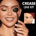 Miniatyrbild 4 av 5: Portabel ögonskuggsritbräda Cut Crease Creation Kit + Klassisk Crease Brush Set Bundle Cut Crease Creation Kit, Svart