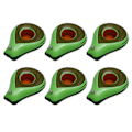 Miniatyrbillede 1 af 4: 6 stk. Coasters Drinks Oppustelige Kop Coaster Pool Floats Cup Holder Drikkevare Float Grøn 26X20X8CM Green 26X20X8CM