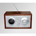 Miniatyrbild 1 av 4: Allt-i-ett Musiksystem Med Digital FM-radio - Retro Trä Multifunktionell Radio - Valnöt
