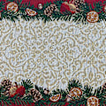 Miniatyrbild 5 av 5: Julbordstablett 13 x 71 Tum, Bordstablett för Jul, Bordstablett, Julkök Heminredning
