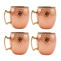 Miniatyrbillede 1 af 2: 4 stk. Hammeret Drikkemugge Rustfrit Stål 530ml Cocktail Kopper Til Hjem Køkken Klub Pub Restaurant4stk 4pcs