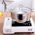 Miniatyrbilde 3 av 3: 1 stk Induksjonskomfyr Gasskomfyr Universal Melkegryte Suppegryte Bunn Rustfritt Stål Anti - Overløp Anti - Stick Hot Pot(sølv)Sølv28.5X21.5CM Silver 28.5X21.5CM