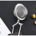 Miniatyrbilde 4 av 5: Teinfuser med håndtak Te-nettinfuser Snap Ball Sil - Steil løs bladte Infuser Finmasket balltefilter Te-tang