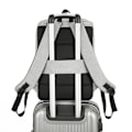 Miniatyrbild 3 av 5: Laptopryggsäck, Vattentät College Ryggsäck Flygplansgodkänd Affärsarbetsväska med USB-laddningsport Passar (Grå)