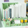 Miniatyrbillede 4 af 5: Filmappe Multi-lags Ins Filmbox Skrivebordsreol Bogestativ Mappe Mappe Skrivebordsopbevaringsboks Student
