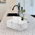 Miniatyrbild 5 av 5: RYI) Marmorläder Rektangulär Tissue Box Kreativt Vardagsrum Te