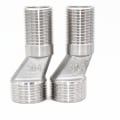 Miniatyrbilde 1 av 5: S-kobling 1/2 tomme hann til 3/4 tomme hann gjenge offset adapter monteringsutstyr for baderomsvegg klofot badekar armatur eksponert dusjsystem (2 stk,