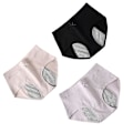 Miniatyrbild 3 av 3: 3-pack Trosor för Kvinnor Fysiologiska Underkläder Menstruationsunderkläder Mellanhöga Byxor M M