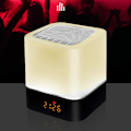 Miniatyrbild 2 av 5: Gallstep Nattlampa Bluetooth-högtalare, väckarklocka Bluetooth-högtalare Touch-sensor Sänglampa Dimbar Multi-färgväxlande Sänglampa