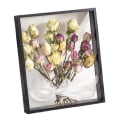 Miniatyrbillede 2 af 4: (sort) 8 tommer Træ Tørret Blomst Foto Ramme Tørret Blomst Display Stativ, Dobbeltsidet Box Billede Ramme, til Visning af Tørrede Blomster, Håndværk