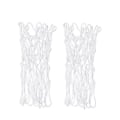 Miniatyrbilde 1 av 2: 2 stk Nattskinnende Lysende Basketbalnett Nylonflettet Standard Profesjonelt Basketbalnett Tungt White 2pcs