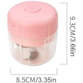 Miniatyrbillede 3 af 5: Fødevarehakker: Kraftfuld Elektrisk Hakker/Blender 250ml Bærbar Elektrisk Fødevareprocessor - Pink pink