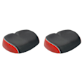 Pikkukuva 2 / 4: 2 kpl Paksuuntuneet PU-pyörän satula Maastopyörän istuinkushion Hengittävä ajoistuinkushion Pyöräilyyn 2pcs 26X17CM