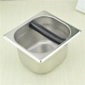 Miniatyrbilde 5 av 5: Kaffe Knock Box, Espresso Dump Bin, Kaffebeholder, Rustfritt Stål Espresso Knock Box med Innebygd Beholder for Kaffegrut