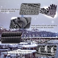Miniatyrbild 3 av 5: Vinterstickade Vantar, Pekskärm Varma Vantar, Varma Heläckande Fleece Vantar Mörkgrå Dark Gray