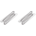 Miniatyrbilde 1 av 3: 3 stk 3 meter lang kjede med kuler 4,5 mm diameter med 10 matchende koblinger (sølv) 2 stk