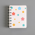 Miniatyrbillede 2 af 5: Lille Spiralnotesbog, 4 stk. 3,14 tommer x 4,13 tommer 4 Stilarter Design Tykt Hardcover Blanke Sider 80 Ark - 160 Sider Journaler