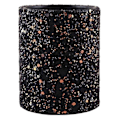 Miniatyrbillede 1 af 2: Glas Penholder Multifunktionel Opbevaringsbeholder Skinnende Kosmetikbørsteholder Sort 8,8X7X7CM Black 8.8X7X7CM