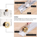 Miniatyrbillede 5 af 5: 2 sæt skydedørsrulle, skydepulley dør, møbel skydende hjul guide kugleleje skydedele til skabe, garderobe, skab