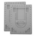 Pikkukuva 1 / 2: 2 kpl Korun Helmetta Flocked Helmi Tarjotin Kaulakoru Suunnittelu Lauta Helmen Suunnittelu Tarjotin Helmen Tarjotin 32.5X 1540 32.5X24cm
