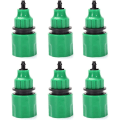Miniatyrbillede 1 af 5: Haveslange Rør Envejs Adapter Vandhane Stik Fitting Til Vanding (6 stk., Grøn)