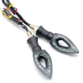 Miniatyrbilde 1 av 5: Blinklys 2 stk  Universal Motorsykkel LED Blinklys Indikatorer Amber Blinklys Lampe 12 LED perler