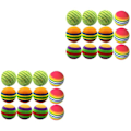 Miniatyrbild 3 av 3: 36 st Stripe-mönstrade bollar Eva-boll Färgglada bollar Katt Husdjur Lekbollar Träningsboll (4 stilar)2 24 pcs 3.5X3.5CM