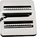 Miniatyrbillede 1 af 5: Stige Lås Spænde 2 stk. Pistol Farve Stærk Metal Tri-Glide Spændelås Glide Spænder Webbing Udløsning Spænde Justerbar Rygsæk St