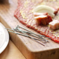 Miniatyrbilde 3 av 5: 25 stk. Roulade-nåler i rustfritt stål - 15 cm lange kjøttspyd - Høy kvalitet spyd i et sett (025 stk - nål)