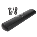 Miniatyrbilde 2 av 3: Bærbar høyttaler PC-lydplanke PC-høyttaler Hjemmehøyttalere Bærbar subwoofer Ledningsført skrivebordshøyttaler Svart 8,3X4 Black 8.3X42CM