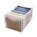 Miniatyrbillede 5 af 5: 2 stk. 7 Rum Vaskbar Garderobe Tøj Organizer Jeans Leggings Rum Opbevaringsboks (36x17x12cm)/(36x25x20cm)
