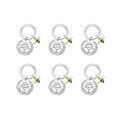Miniatyrbillede 1 af 5: 6 stk. Lærergaver - Påskønnelsesgaver til lærere til kvinder Lærer Jul Valentinsdag gaver-XF2-_ru Silver