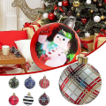 Miniatyrbillede 2 af 5: Udendørs Julepynt PVC Oppustelig Dekoreret Bold Med Oppustelig Pumpe 60cm I Diameter Havegård H