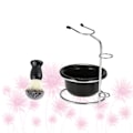 Miniatyrbillede 3 af 5: Razor Mænd Barbering Barbering Kost Skål Mænd Barbering Skål Barbering Skål Barbering Kop Sort 12.5 * 11,5 cm Black 12.5*11.5cm
