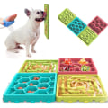 Miniatyrbillede 1 af 5: 4 stk. Any Pet - Langsom Fodermåtte, Bakke, Langsom Foderhundeskåle, Fodermåtte til Hund, Hund slikkepude Angstlindrende Fodermåtte med Sug