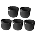 Miniatyrbillede 3 af 5: 6 stk. (10 gallons) Multifunktionelle planteposer i nonwoven-stof til frugt, blomster, urter, sukkulenter og bonsai-planter
