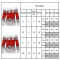 Miniatyrbillede 4 af 5: Kvinders Juletrøje med Off Shoulder Langærmet Trøje Julefleece SweatshirtMRed Red M