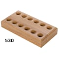Miniatyrbilde 4 av 5: Tang Organizer Stativ i furu, treholder for kuttere, 12 hull for oppbevaring