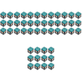 Pikkukuva 2 / 2: 60 kpl Keppijauhetta Pöytäpöytä Keppiliitu Biljardi Pelivarusteet 48 kpl 2,5x2cm 48 pcs 2.5x2cm