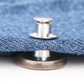 Miniatyrbild 4 av 5: Infällbar Jeansknapp Justerbar Avtagbar Häftfri Metallknapp Legering Rund (100 st)