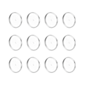 Miniatyrbilde 1 av 3: 20 stk DIY Brosjetilbehør Rundt Rustfritt Stål Platestykke Spenne Merke Spenne DIY Brystpinn Bunn Silver