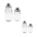 Miniatyrbillede 3 af 4: 4 stk. 70 mm Shaker Låg Tættende Rustfrit Stål Hætter Lækagesikre Mason Jar Dæksel Til Konservesglas Glasflaske Sølv 4 stk. Silver 4pcs
