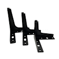 Miniatyrbillede 5 af 5: /Ryi/ 4-pak 15 cm sorte metalmøbelben - til skabe, sofa, sofabord, tv-bord og andre møbelben.42-