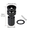 Miniatyrbilde 5 av 5: Sokkeladaptere 1/2\" Kvadrat til 1/4\" Hex Hex Ratchet Sokkelnøkkel Hurtigutløser Chuck Konverter for Slag- og Po Ratchet Nøkkel